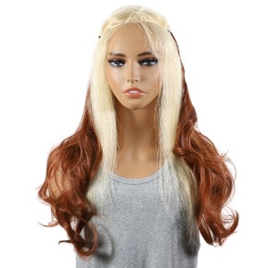 Unique Bargains Women's Halloween Big Wavy Hair Extensions High Temperature Fiber Red Brown 1 Pc - 1 of 3
