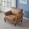 NicBex 40.16 Inch Faux Leather Single Sofa Chair with Nailhead Trim for Living Room,Apartment,Office - 2 of 4