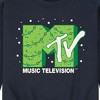 Men's - MTV - Christmas Tree Logo Graphic Fleece Sweatshirt - 2 of 4
