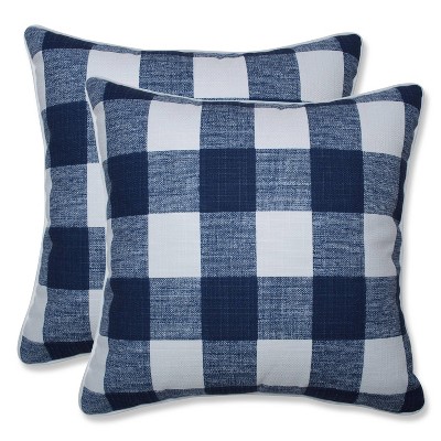 18.5" 2pk Anderson Zaffre Throw Pillows Blue - Pillow Perfect