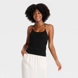 Top de tirantes con cuentas y acanalado para mujer - A New Day™