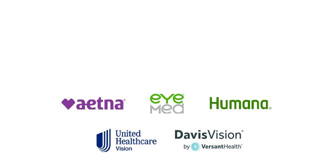 aetna, eyeMed, Humana, United Healthcare Vision, DavisVision Logos