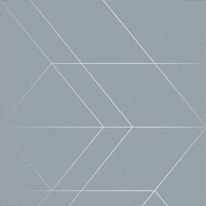 Balance Deep Sky Blue Geometric Paste the Wall Wallpaper - 1 of 4