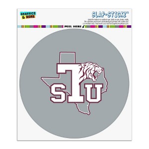 Texas Southern University Secondary Automotive Car Window Locker Circle Bumper Sticker - 1 of 4