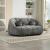64" Chenille Bean Bag Sofa with High Back and Wide Seat, Memory Foam Filled Reclining 2 Seater Couch for Living Room-Baofuwish - 2 of 4