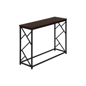 FONTOI Side Table, Console Table, Narrow Table, for Entryway, Sofa, Living Room, Bedroom, Espresso, 13.75"*32"*44" - 1 of 4