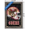 Trends International NFL San Francisco 49ers - Neon Helmet 23 Framed Wall Poster Prints - 3 of 4