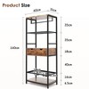Gulches dog feeding station,3 Height Adjustable Raised Dog Bowls, Dog Feeder Station for Large Medium Dogs Cats, Dog Storage with shelves - 4 of 4