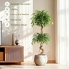 Whizmax 4/5/6ft Ficus Artificial Trees, Lifelike Faux Tree, Green Lush Fake Ficus Tree Artificial Plants for Living Room Indoor Outdoor Modern Decor - 2 of 4