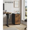 File Cabinet, Office Filing Cabinet with Lock, Pre-Assembled, 17.7 x 14.4 x 25.4 Inches - 2 of 4