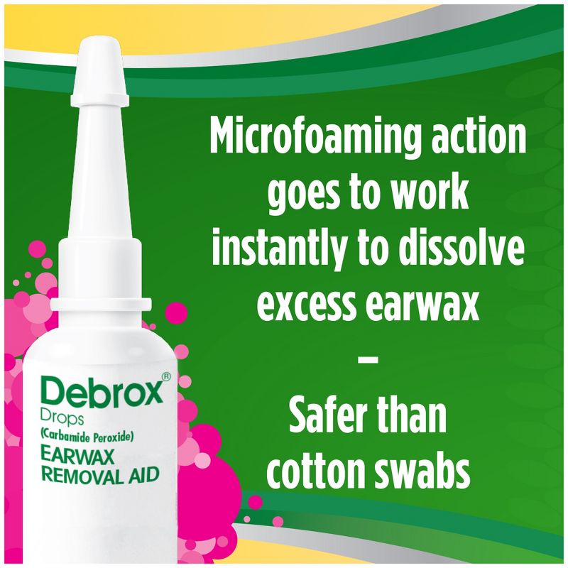 Debrox Earwax Removal Kit with Ear Drops &#38; Bulb Ear Syringe - 0.5 fl oz, 6 of 14
