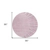 Blush Pink And Mauve Abstract Washable Indoor Outdoor Area Rug - 3 of 4