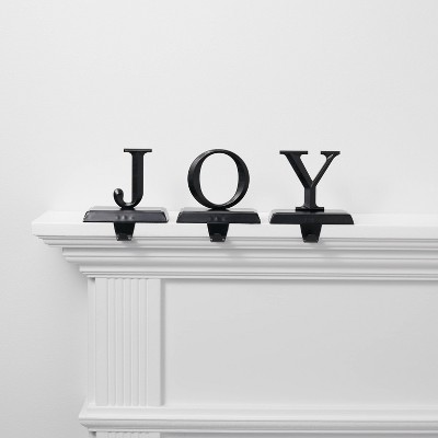 3pk Joy Stocking Holder Black - Wondershop™