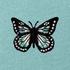Dalix Butterfly Embroidered Fleece Relaxed Boxy Fit Long Sleeve Crewneck Sweatshirt Womens - 2 of 4