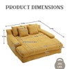 MOONMISS Chenille 2-seater lazy sofa With 5 back pillows,Comfy Sofa- Deep Seat Couch for Living Room,Club - 2 of 4