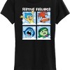 Women's - Inside Out 2 - Festive Christmas Feelings Short Sleeve Graphic T-Shirt - 2 of 4