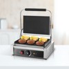 VEVOR Commercial Panini Grill, 1800W Electric Sandwich Panini Maker, Stainless Steel Sandwichs Press, 13.5x9.3 in Full Grooved Enamel Plate, Silver - 2 of 4