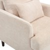 Okak Modern Chenille Accent Chair with Soft Upholstered Leisure Sofa Solid Wood Frame Armchair Club Chair for Reading Lounge Bedroom - 4 of 4