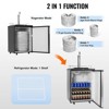 VEVOR Beer Kegerator, Single Tap Draft Beer Dispenser, Full Size Keg Refrigerator With Shelf, CO2 Tank(No Gas), Drip Tray & Rail, Silver - 3 of 4