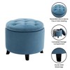 Designs4Comfort Round Storage Ottoman - Breighton Home - 4 of 4