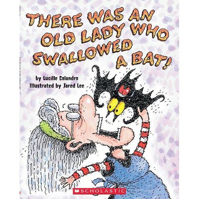 There Was an Old Lady Who Swallowed a Bat! - by  Lucille Colandro (Mixed Media Product)