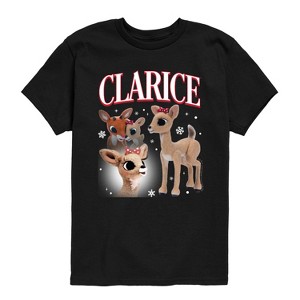 Boys' - Rudolph - Clarice Bootleg Short Sleeve Graphic T-Shirt - 1 of 4