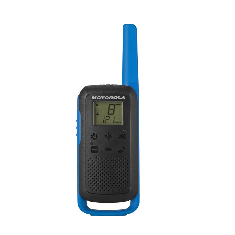 Motorola Solutions Talkabout T270 Two-Way Radio, 25 mile range, Black W/Blue, 2 of 8