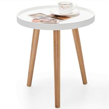 Costway Round Side Table Sofa Coffee End Accent Table Nightstand Home