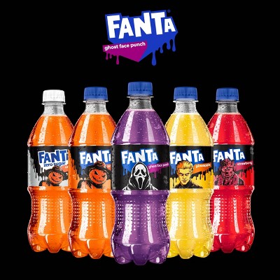 Fanta Ghost Face Dark Berry Punch Soda - 20 fl oz Bottle