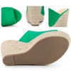 Perphy Women's Open Toe Espadrille Wedge Heel Platform Slide Sandal - 3 of 3
