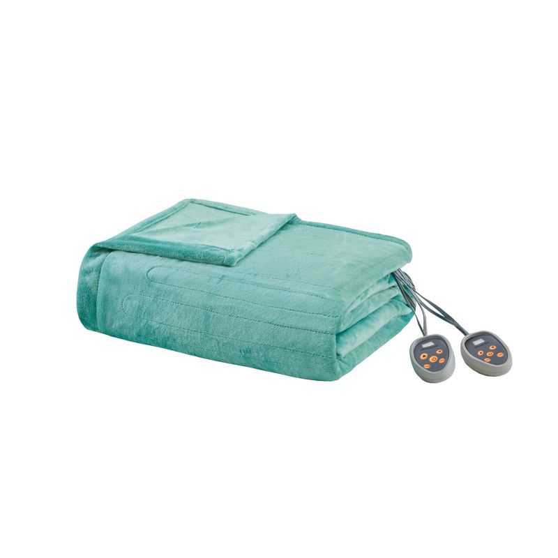 Lightweight Heated Plush Blanket with Secure Comfort Technology, 1 of 5