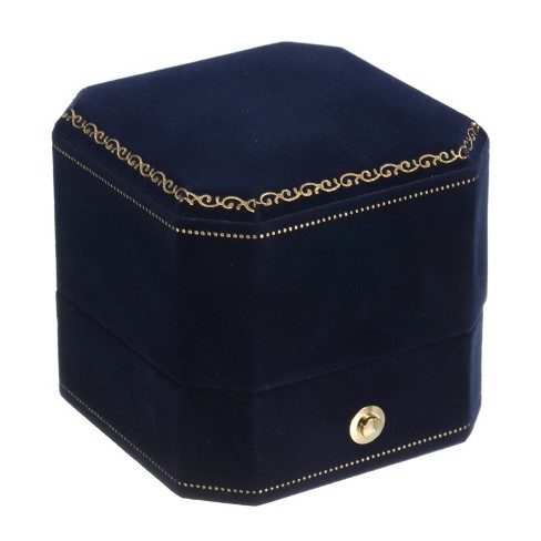 Unique Bargains Cuboid Velvet Ring Jewelry Box : Target