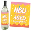 Big Dot of Happiness Party Time - Happy Birthday Party Decorations for Women and Men - Wine Bottle Label Stickers - Set of 4 - 2 of 4