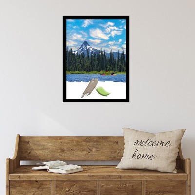 Matte Black Plastic Contemporary Single Photo Frame 25" x 19"