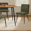 5-Piece Modern Dining Set,47" Rectangular Dining Table Wood Top with Upholstered Linen Dining Chairs for Dining Room, Living Room-Tanpinhause - 3 of 4
