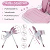 Nasitip Baby High Chair with Adjustable Seat & Removable Tray, Foldable Infant Highchair for Toddlers, Dark Grey/Lilac - 4 of 4