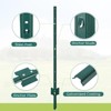 COZONY Metal Fence Posts, 5 Feet U-Channel No-Dig Steel Stakes for Garden Yard Farm, Heavy Duty Outdoor Fencing,Pack of 6 - 2 of 4