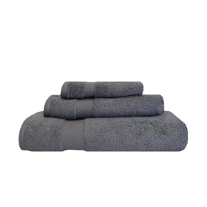 Contemporary Quick-Drying Zero-Twist Cotton 3-Piece Towel Set by Blue Nile Mills - 1 of 1
