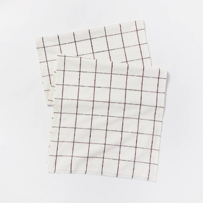 90" x 20" Cotton Windowpane Table Runner - Threshold™ designed with Studio McGee