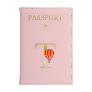 Unique Bargains Durable Letter Pattern Passport Holder 1 Pc - 1 of 4