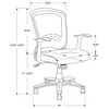 Monarch Specialties Office Chair Adjustable Height Swivel Ergonomic Armrests Computer Desk Work Metal Mesh Black Contemporary Modern - 3 of 4