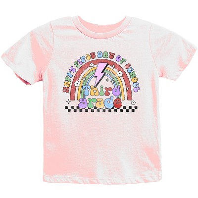 The Juniper Shop First Day Third Grade Rainbow Youth Short Sleeve Tee