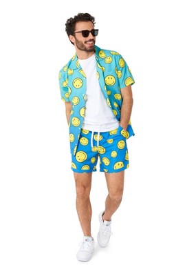 Opposuits Men's Summer Set - Palm Tree Printed Top And Shorts : Target