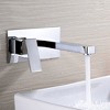 sumerain Wall Mount Bathroom Faucet and Rough in Valve Included Chrome, Left-Handed Single Handle - 3 of 4