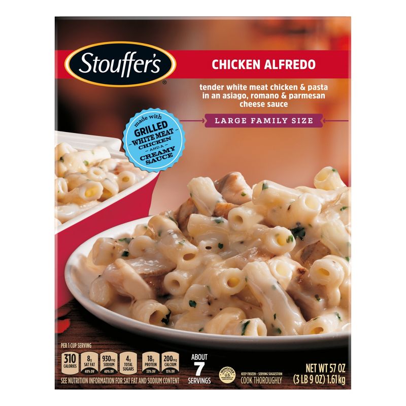 Stouffer's Family Size Frozen Chicken Alfredo Pasta Meal - 57oz, 4 of 11