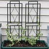 Sunnydaze Contemporary Metal Wire Garden Trellis For Climbing Plants ...