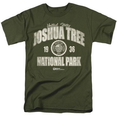 Joshua Tree National Park Established Date Adult T-Shirt Military Green