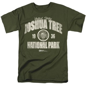 Joshua Tree National Park Established Date Adult T-Shirt Military Green - 1 of 4