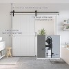 SMARTSTANDARD 80 & 96 in. Height White Interior Sliding Barn Door with Sliding Door Hardware Kit & Handle - Predrilled, Ready to Assemble, H-Paneled - 3 of 4