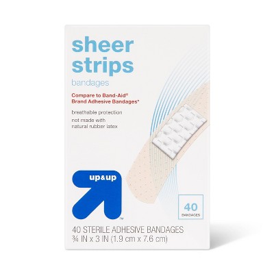 Sheer Bandages - 40ct - up & up™